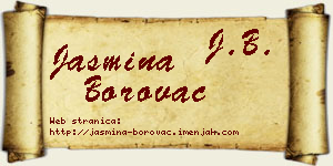 Jasmina Borovac vizit kartica